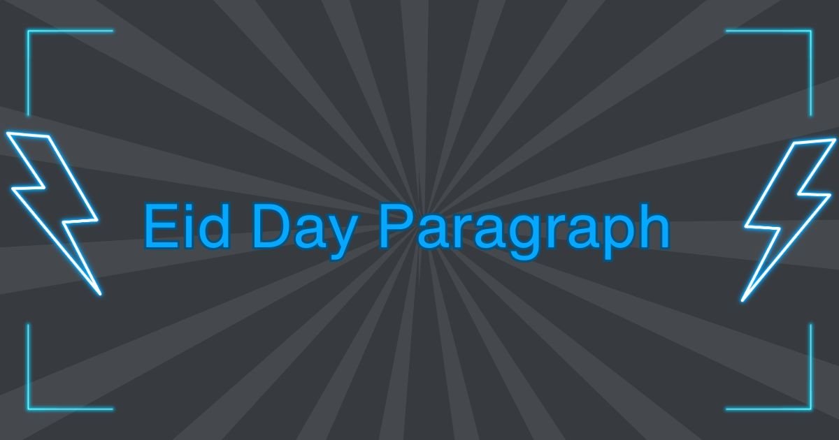 Eid Day Paragraph