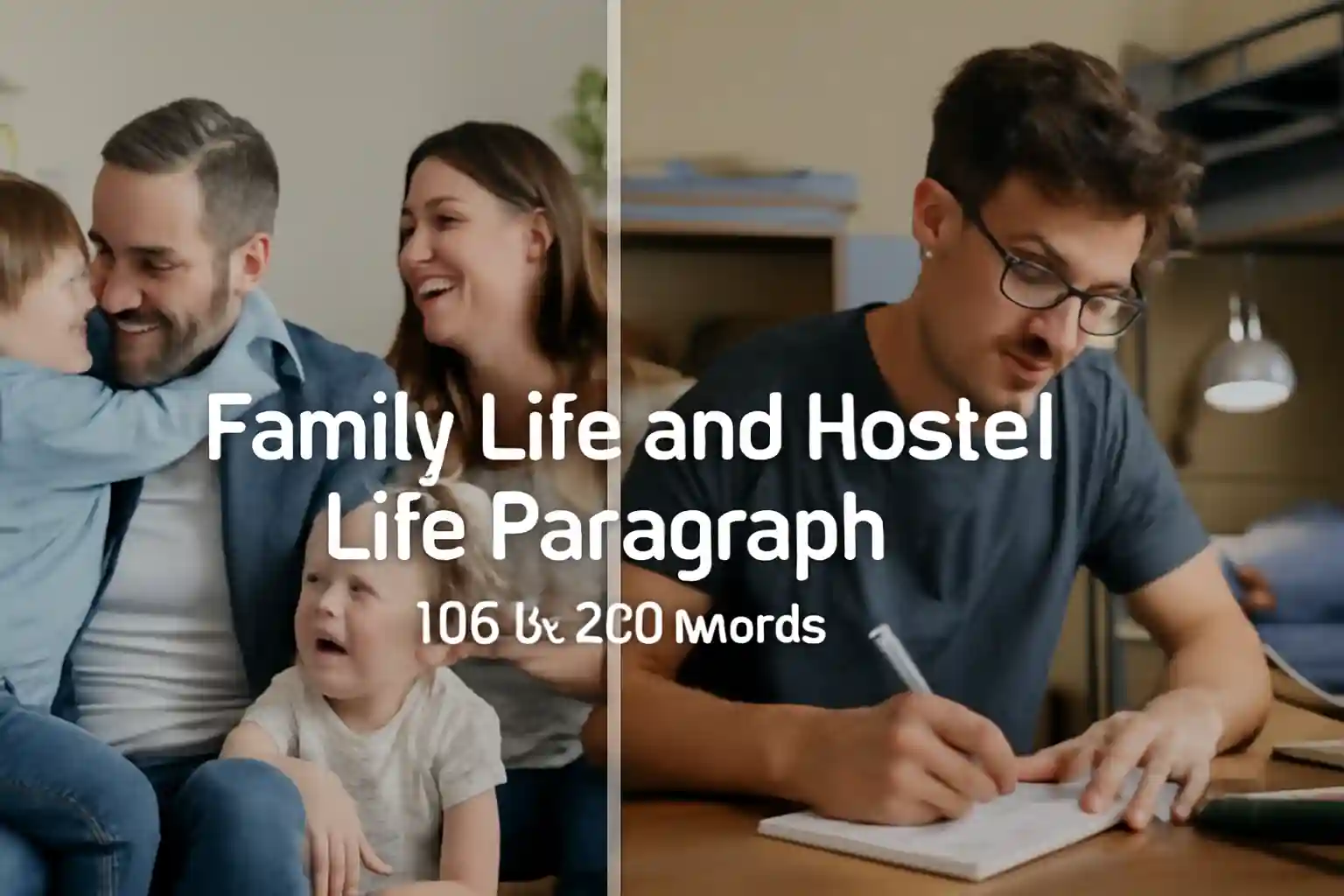 Family Life and Hostel Life Paragraph in 100 to 300 Words