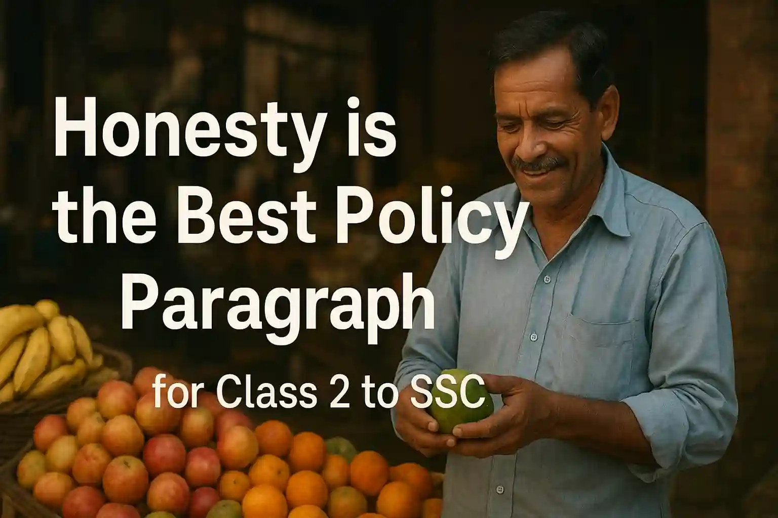 Honesty is the Best Policy Paragraph for Class 2 to SSC